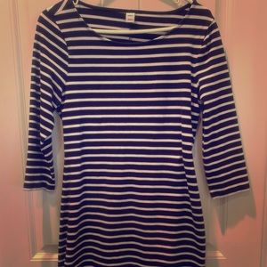 OLD NAVY Black and White Striped Dress